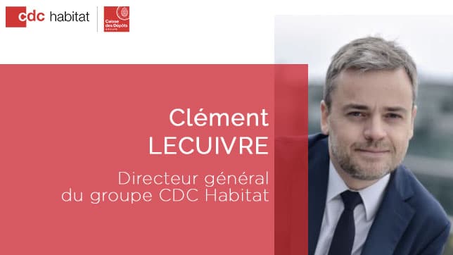 Clément Lecuivre devient directeur général  du groupe CDC Habitat