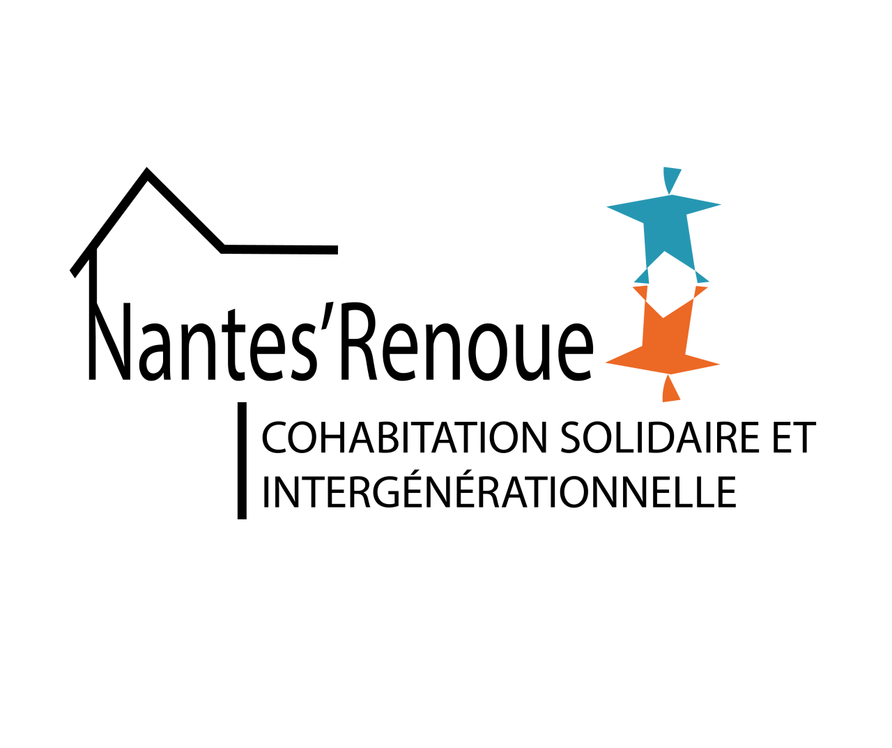 Logo de Nantes'Renoue : cohabitation solidaire et intergénérationnelle